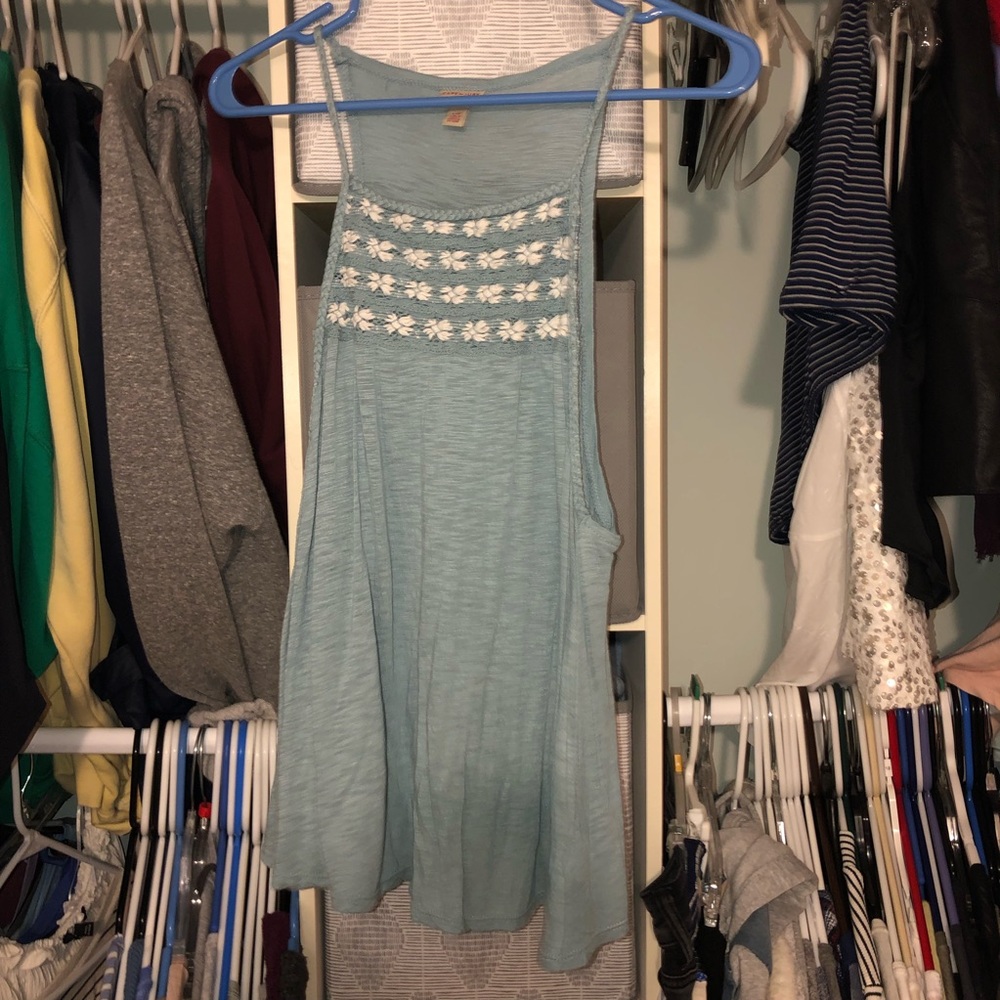 super soft and cute tank with floral top